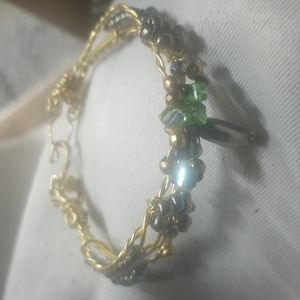 Hand wrapped copper bracelet